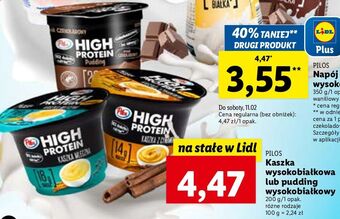 Lidl Pudding proteinowy czekoladowy pilos high protein oferta