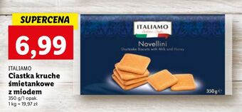 Lidl Ciastka śmietankowe z miodem italiamo oferta