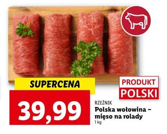 Lidl Mięso wołowe na rolady rzeźnik codzienna dostawa oferta