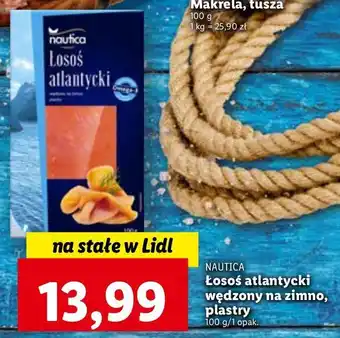 Lidl Łosoś atlantycki wędzony na zimno plastry nautica schwartz oferta