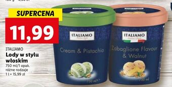 Lidl Lody pistacjowe italiamo oferta