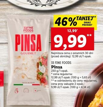 Lidl Pinsa 33 fine foods oferta