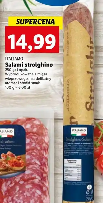 Lidl Salami strolghino italiamo oferta