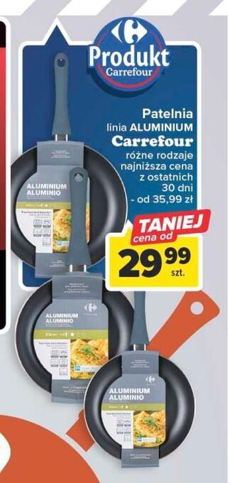 Carrefour Patelnia aluminiowa głęboka z pokrywką 26 cm carrefour oferta