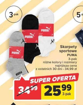 Carrefour Skarpety męskie puma oferta