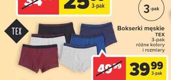 Carrefour Bokserki męskie tex oferta