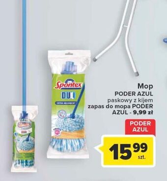 Carrefour Mop poder azul z kijem spontex oferta