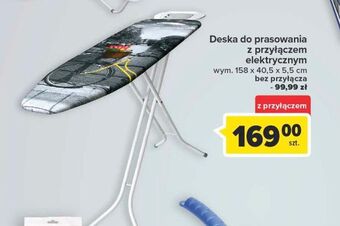 Carrefour Deska do prasowania z przyłączem oferta