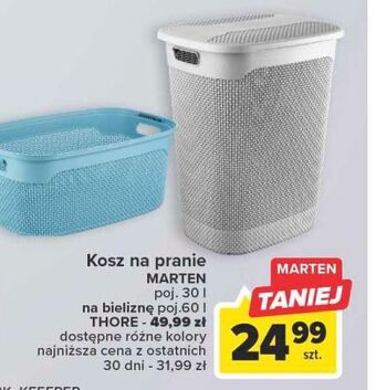 Carrefour Kosz na pranie thore 60 l keeeper oferta