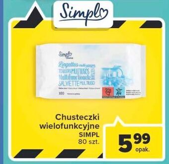 Carrefour Chusteczki wielofunkcyjne simply choice oferta