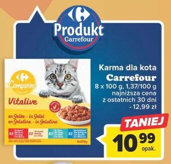 Carrefour Karma dla kota vitalive carrefour companino oferta