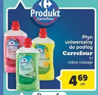 Carrefour Płyn uniwersalny cytrynowy carrefour essential oferta