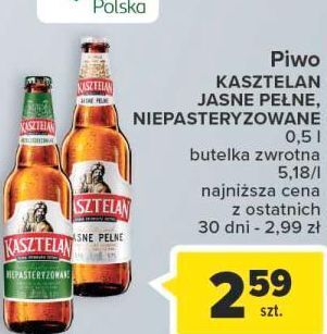 Carrefour Piwo kasztelan niepasteryzowane oferta