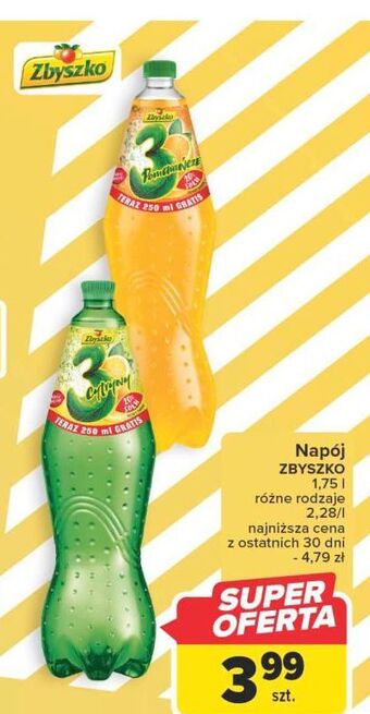 Carrefour Napój zbyszko 3 pomarańcze oferta