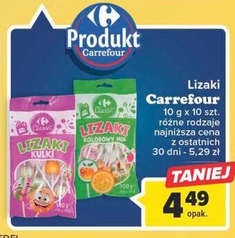 Carrefour Lizaki kolorowe carrefour oferta
