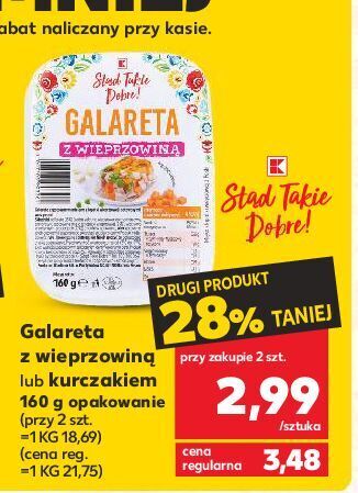 Kaufland Galareta z wieprzowiną k-classic stąd takie dobre! oferta