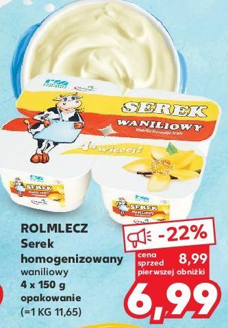 Kaufland Serek waniliowy rolmlecz oferta