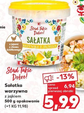 Kaufland Sałatka warzywna z jajkiem k-classic stąd takie dobre! oferta