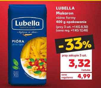 Kaufland Makaron pióra lubella oferta