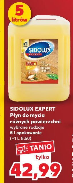 Kaufland Płyn do mycia paneli i drewna z olejkiem arganowym sidolux expert oferta