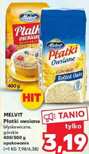 Kaufland Płatki owsiane górskie melvit oferta