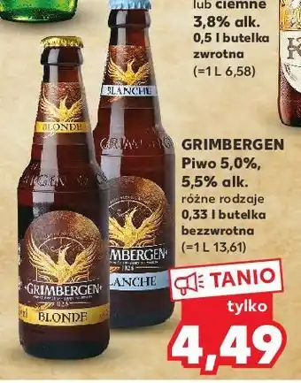 Kaufland Piwo grimbergen blanche oferta