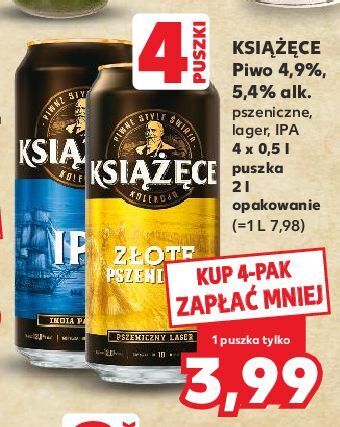 Kaufland Piwo książęce czerwony lager oferta