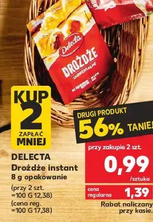 Kaufland Drożdże instant delecta oferta