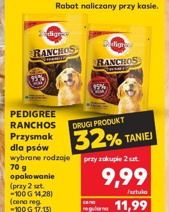 Kaufland Przysmak dla psa originals wołowina pedigree ranchos oferta