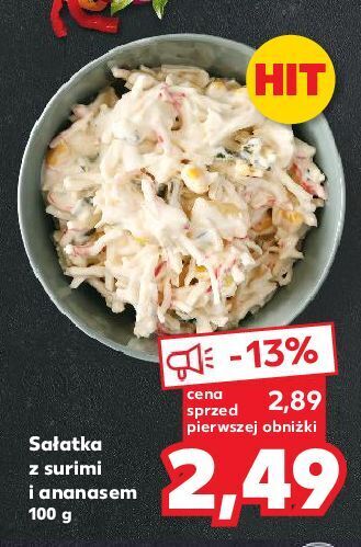 Kaufland Sałatka surimi z ananasem w majonezie oferta