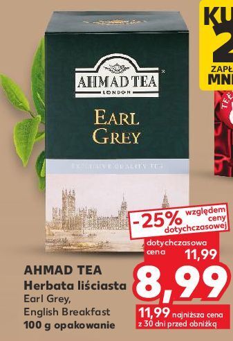Kaufland Herbata liściasta ahmad tea london english no. 1 oferta