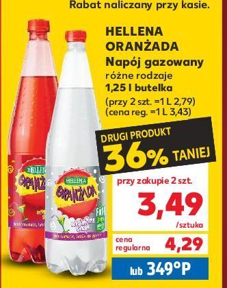 Kaufland Oranżada czerwona hellena oferta