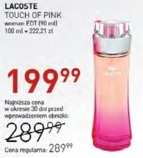 Jawa Drogerie Woda toaletowa dla kobiet lacoste oferta
