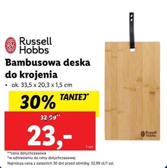 Lidl Deska do krojenia russell hobbs oferta