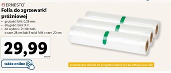 Lidl Folia do zgrzewarki ernesto oferta