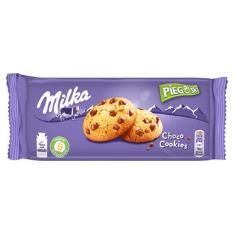Topaz Milka pieguski choco cookie ciasteczka z kawałkami czekolady mlecznej z mleka alpejskiego 135 g oferta