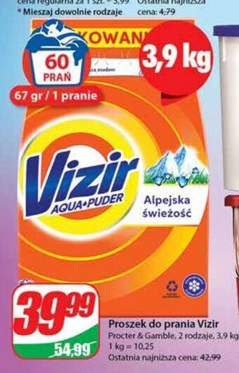 Dino Proszek do prania alpejska świeżość vizir aqua puder oferta