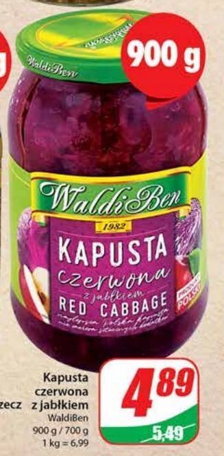 Dino Kapusta czerwona z jabłkiem waldiben oferta