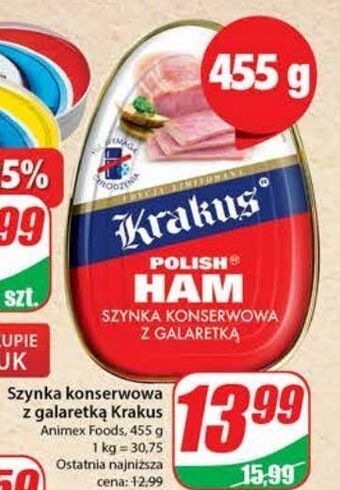 Dino Szynka konserwowa w galarecie krakus animex oferta