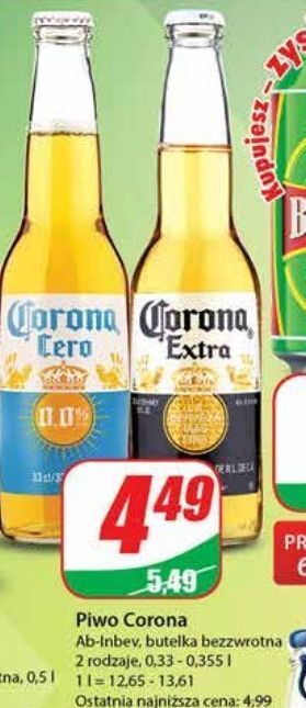 Piwo corona extra
