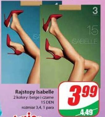 Dino Rajstopy 15 den beige rozm. 4 isabelle oferta