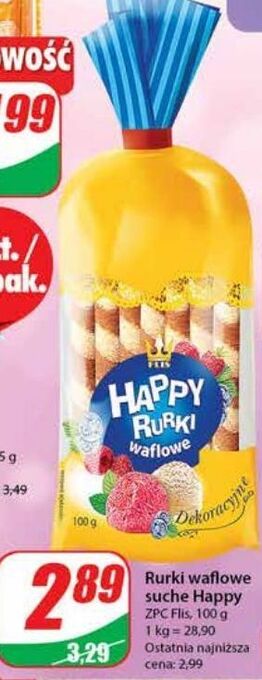 Dino Rurki waflowe flis happy oferta