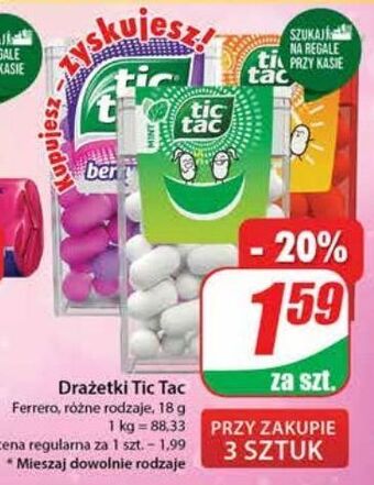 Dino Cukierki orange tic tac oferta