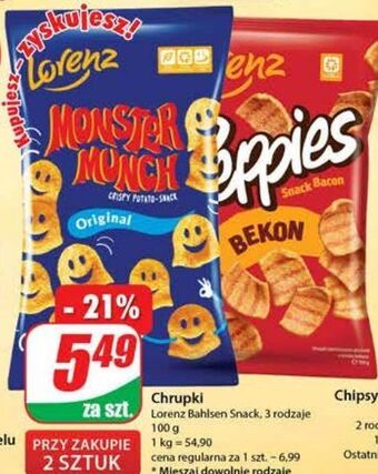Dino Chrupki lorenz monster munch oferta
