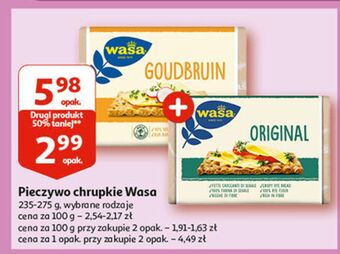 Auchan Pieczywo chrupkie original wasa oferta