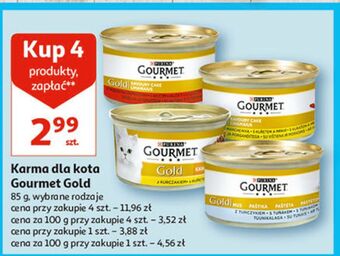 Auchan Karma dla kota kurczak purina gourmet gold oferta
