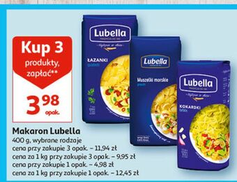 Auchan Makaron muszelki morskie lubella oferta