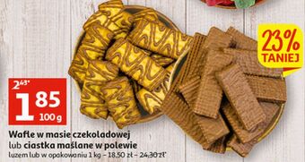 Auchan Ciastka maślane w polewie oferta