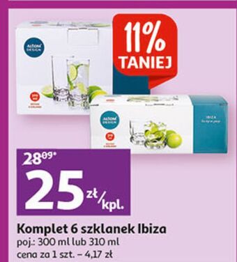 Auchan Szklanki ibiza 300 ml altom oferta