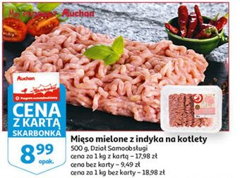 Auchan Mięso mielone z indyka na kotlety auchan oferta